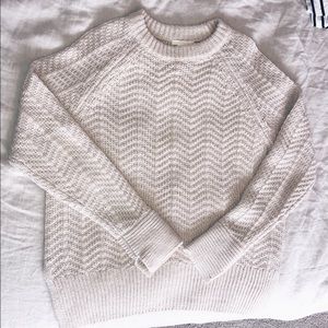 Light Cream H&M Chunky Sweater